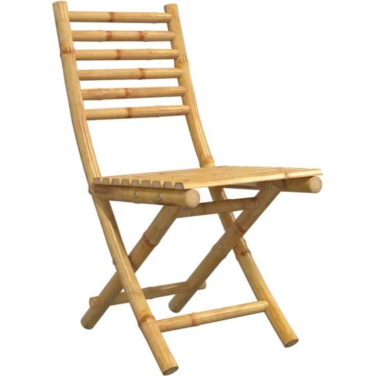 vidaXL Gartenstühle 2 Stk. Klappbar 43x54x88 cm Bambus 368039 – Bild 9