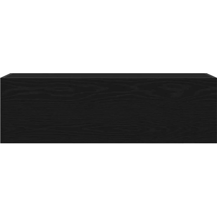 vidaXL Bad-Wandschrank Schwarz 100x25x30 cm Holzwerkstoff 860095 – Bild 4