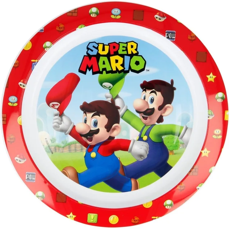 Super Mario Kinder Teller Mikrowellengeeignet für zu Hause
