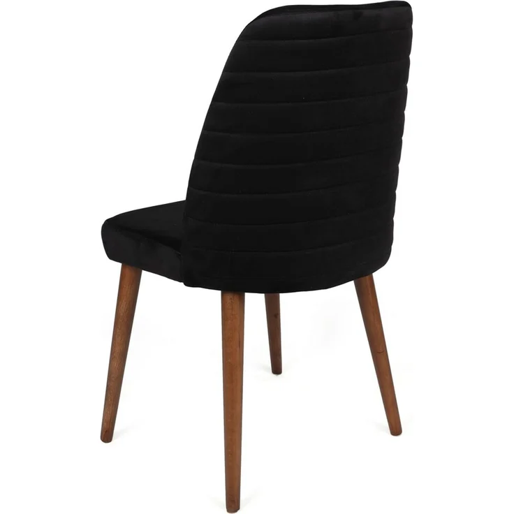 Skye Decor 'Tutku-351 V2' Stuhlset (2-teilig), Schwarz / Walnuss, 50 x 90 x 49 cm – Bild 3