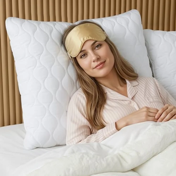 Utopia Bedding Kopfkissen 80x80 cm, 2er Set, gesteppte Mikrofaser, atmungsaktiv und weich – Bild 2