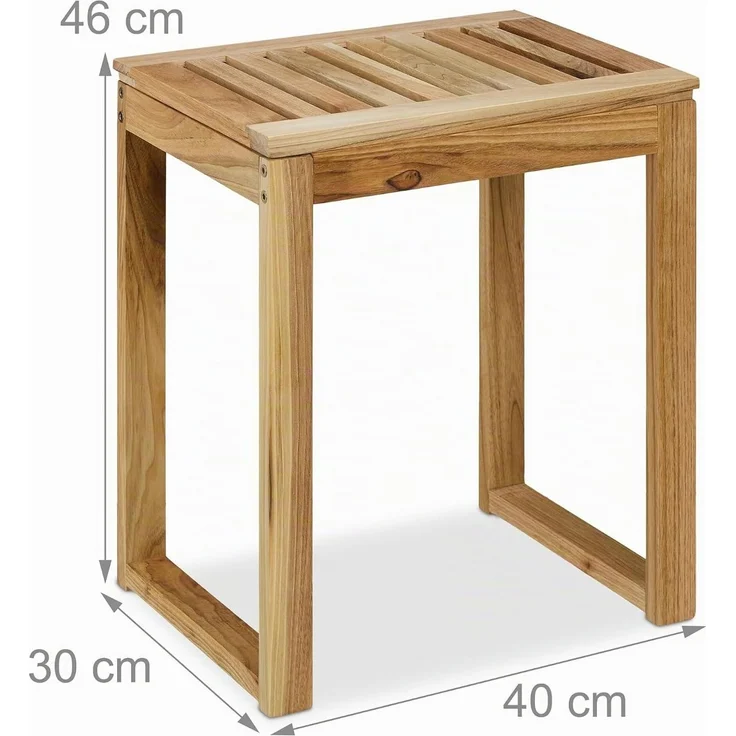 Relaxdays Hocker aus Holz – Bild 3