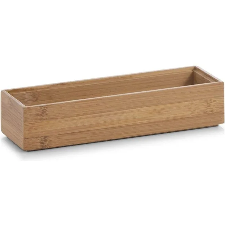 Zeller Present Aufbewahrungskorb Ordnungsbox, Bambus, 23 x 7,5 x 5 cm
