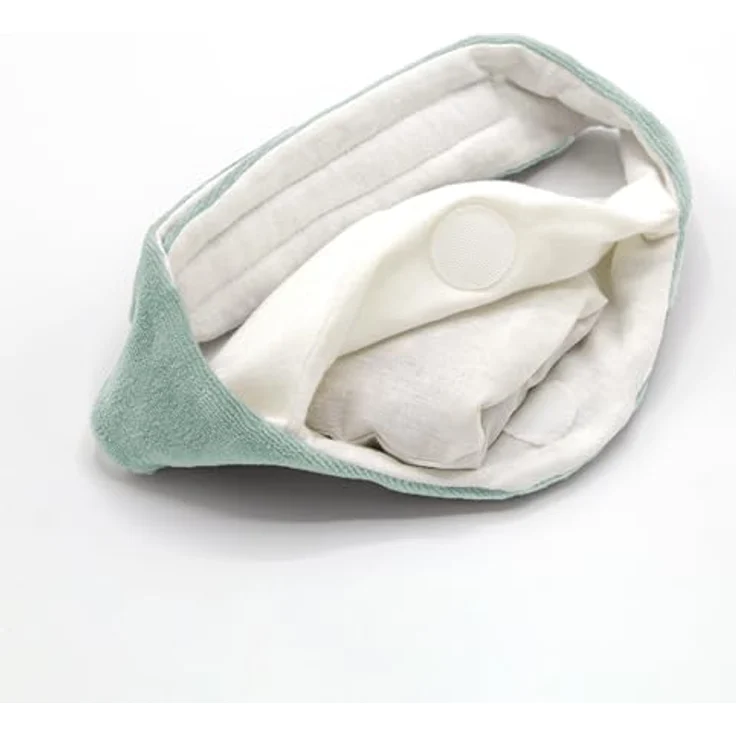 Babyjem Kirschkernkissen Baby Bauchgurt, Grün | Natürlicher Wärmegürtel, Gegen Koliken und Blähungen, Waschbarer Bezug, 100% Natürliche Kirschkernfüllung – Bild 3