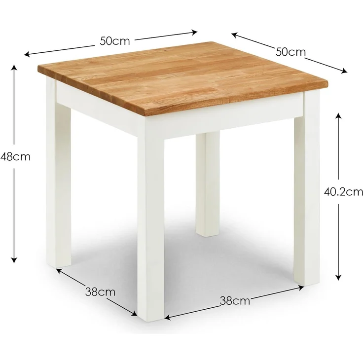 Julian Bowen Coxmoor Lampentisch, Weiß und Eiche – Bild 6