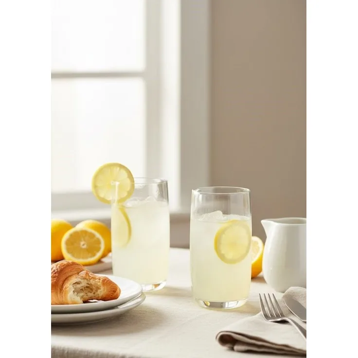 Hermia Concept 'PB-420039' Gläser-Set (6-teilig), Transparent, 7,5 x 7,5 x 15 cm, 540 ml