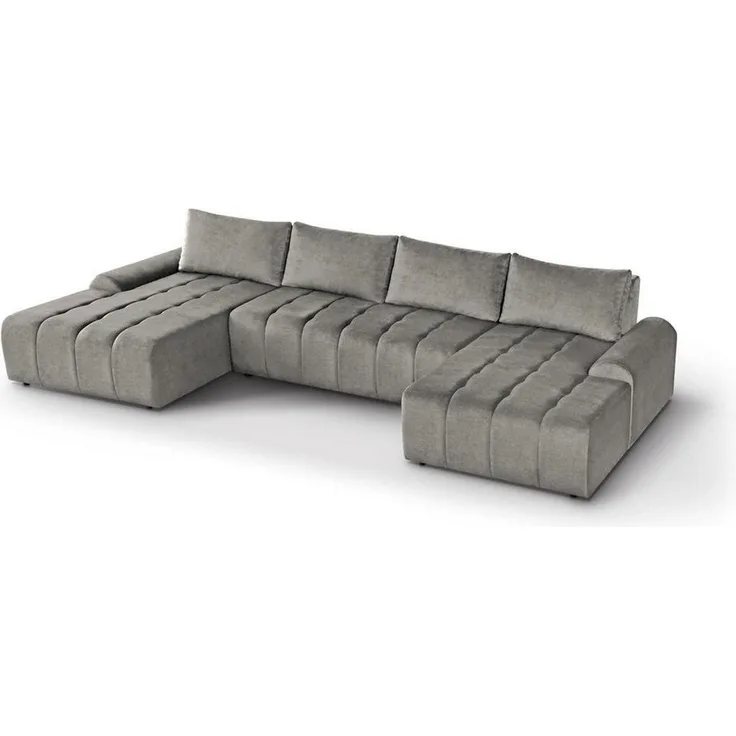 Beautysofa Ecksofa Costa U, inkl. Schlaffunktion, Bettkasten, modernes Lounge-Ecke für Wohnzimmer