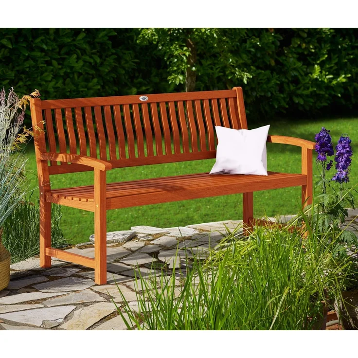 Deuba Gartenbank Maxima, Sitzbank Holz FSC®-zertifiziert 480kg Belastbar Garten Eukalyptus – Bild 2