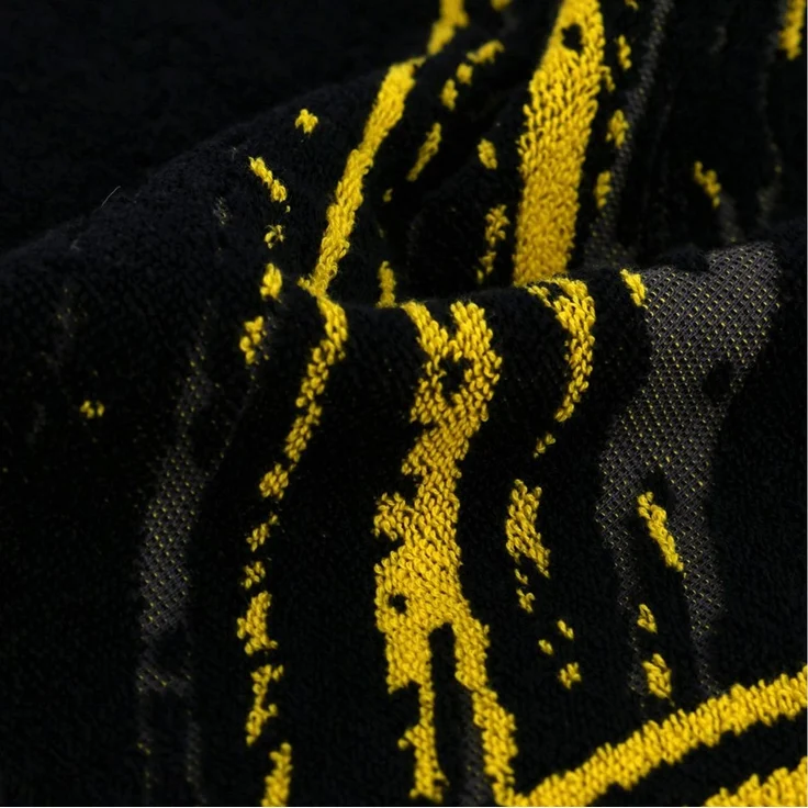 BVB Duschtuch BVB Duschtuch Tricolor 70 x 140cm, Baumwolle (Packung, 1-St), Mit BVB-Emblem – Bild 4
