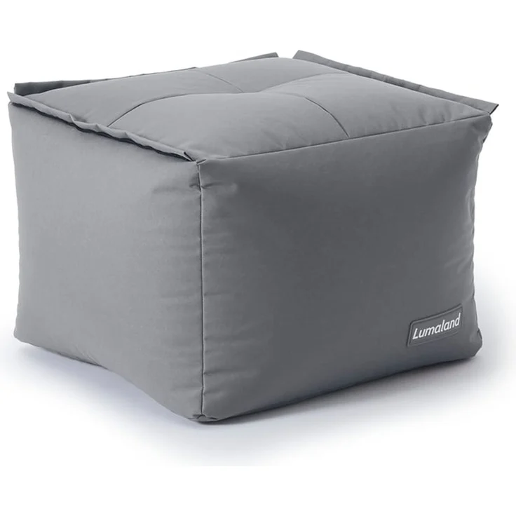 Lumaland Sitzsack-Sofa, Polyester, Pouf, Grau, 40 x 54 x 54 cm – Bild 1