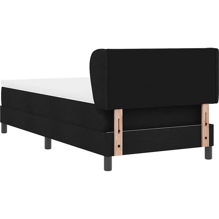 vidaXL Boxspringbett mit Kopfteil Schwarz 90 x 200 cm Stoff 3340068 – Bild 9