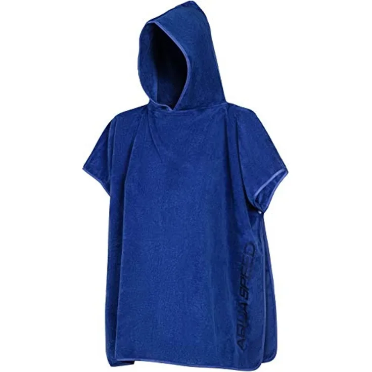 Aqua Speed Kapuzenhandtuch Kinder Poncho Handtuch – Badeüberwurf für Training & Freizeit, (Größe 80 x 140 cm – Grammatur 400 g/m), Hilft beim Warmhalten während kurzer Pausen nach Wassergang sicher pur