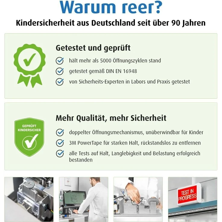 Schrankschloss für Doppeltüren, grau – Bild 9