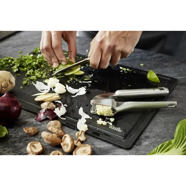 Fissler Schälmesser Essential, handlich, Halbkropf, gerade Schneide, gewölbter Klingenrücken – Bild 4
