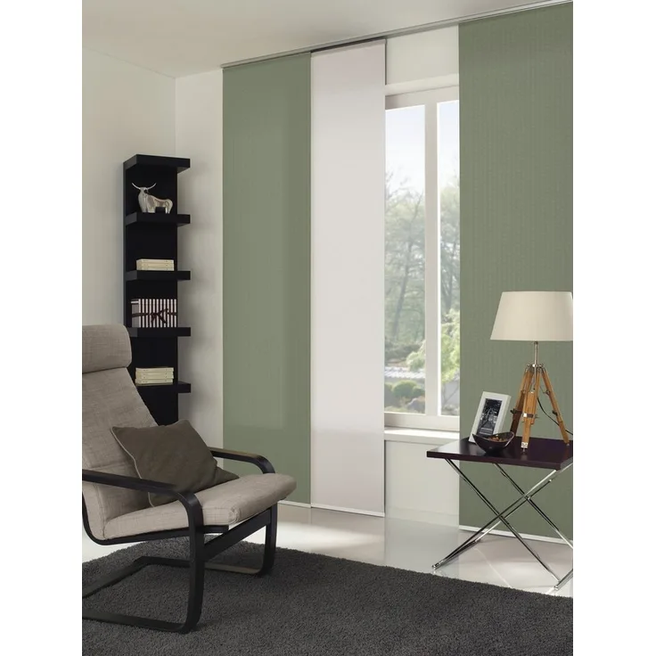 GARDINIA Schiebegardine Flächenvorhang Zen Silence (1 St), blickdicht, blickdicht, Polyester, nicht waschbar