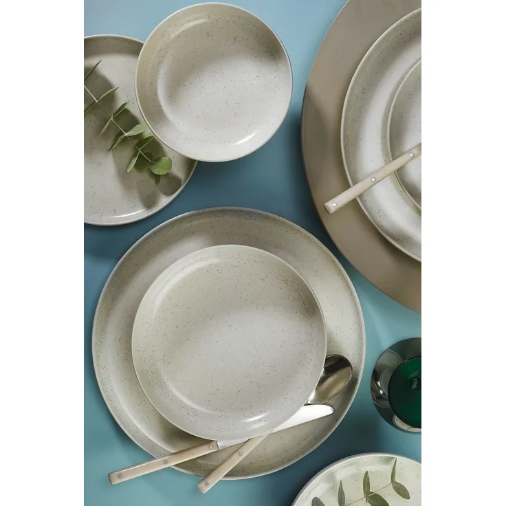 Hermia Concept 'MOD16YS720161' Tafelservice (16-teilig), Creme, 27 x 27 x 2,5 cm
