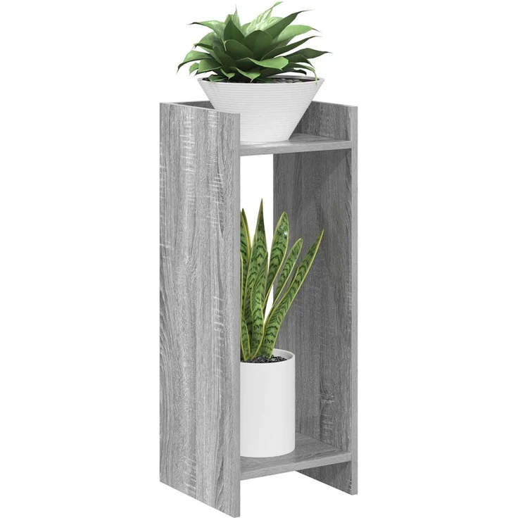 vidaXL Pflanzenständer 2 stk. Sonoma-Grau 30 x 30 x 80 cm 899589 – Bild 3