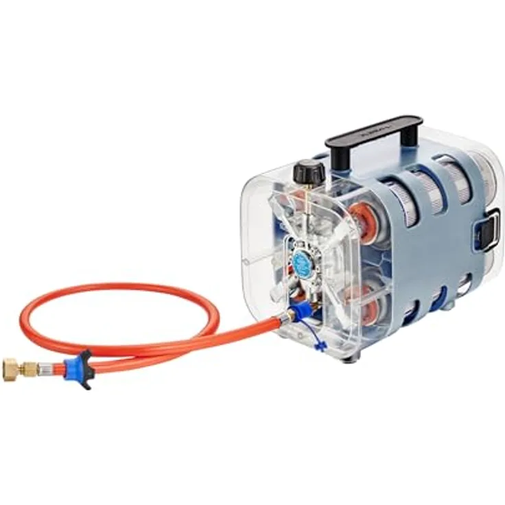 Cadac Quad Power Pak, tragbare Gasversorgung mit Schnellverschluss und Tragetasche, 8 Stunden Betriebsdauer für Camping und Grill-Essentials