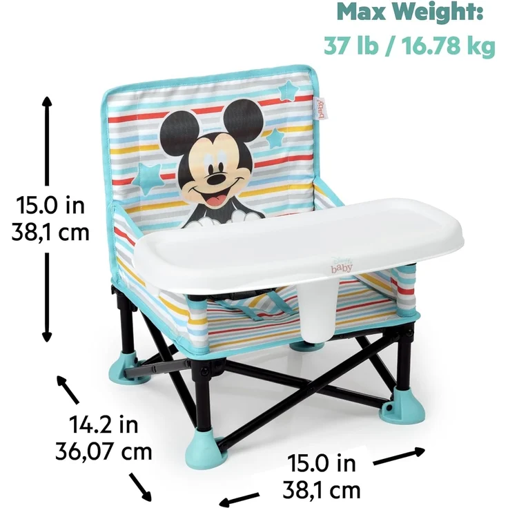Bright Starts Tischsitz MICKEY MOUSE Pop ‘N Sit™ Portable Booster Seat – Bild 8