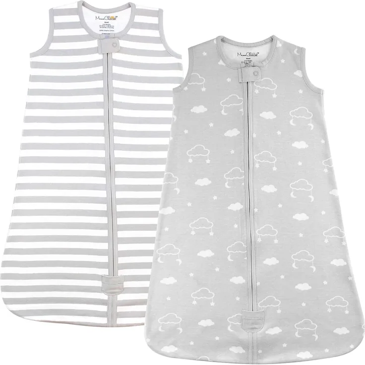 Mama Cheetah Baby Schlafsack, 0.5 TOG 100% Bio-Baumwolle, Ideal für den Sommer, Sommerschlafsack für Jungen und Mädchen, L (12-18 Monat)
