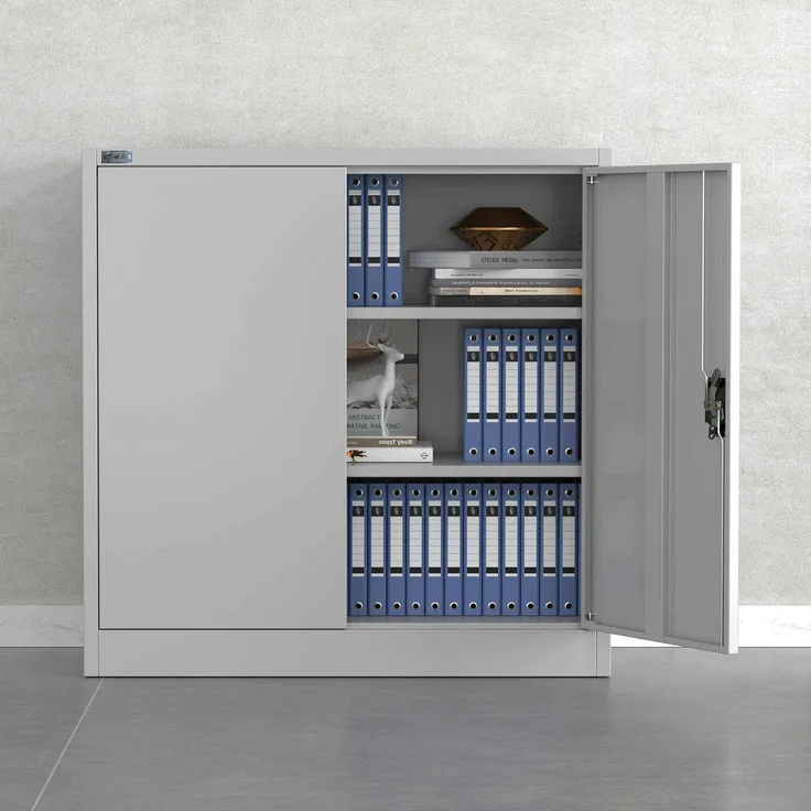 Makika Aktenschrank / Büroschrank abschließbar 40x90x90cm in Hellgrau