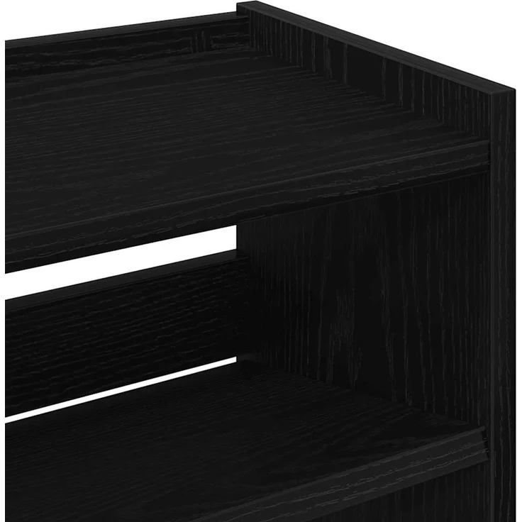 vidaXL Schuhregal Schwarz 60x25x81 cm Holzwerkstoff 859879 – Bild 6