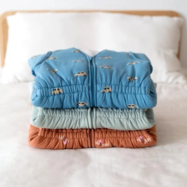 BEMINI Schlafsack Pady jersey + jersey tog 3 Türkis turquoise – Bild 5