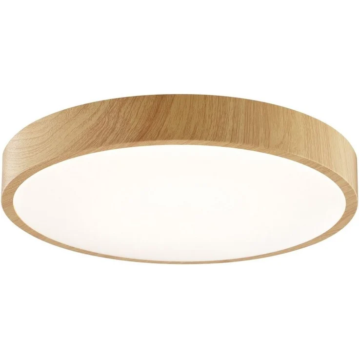 Brilliant LED Deckenleuchte Teranon, LED fest integriert, Warmweiß, Holzoptik, 3000 K, braun/weiß – Bild 3