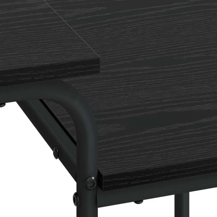 vidaXL Schreibtisch mit Stauraum Schwarz Eichen-Optik 100 x 50 x 75 cm 8007990 – Bild 6