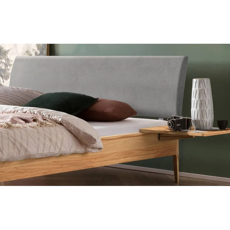 Hasena Massivholzbett Sestola Wildbuche gepolstert 140x200 cm, Komforthöhe 25 cm – Lounge – Bild 3