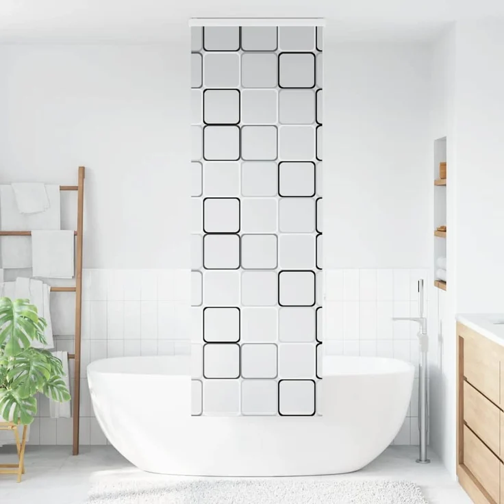 vidaXL Duschrollo mit Kassette 80x240 cm Stoffbreite 76 cm 4015043 – Bild 2
