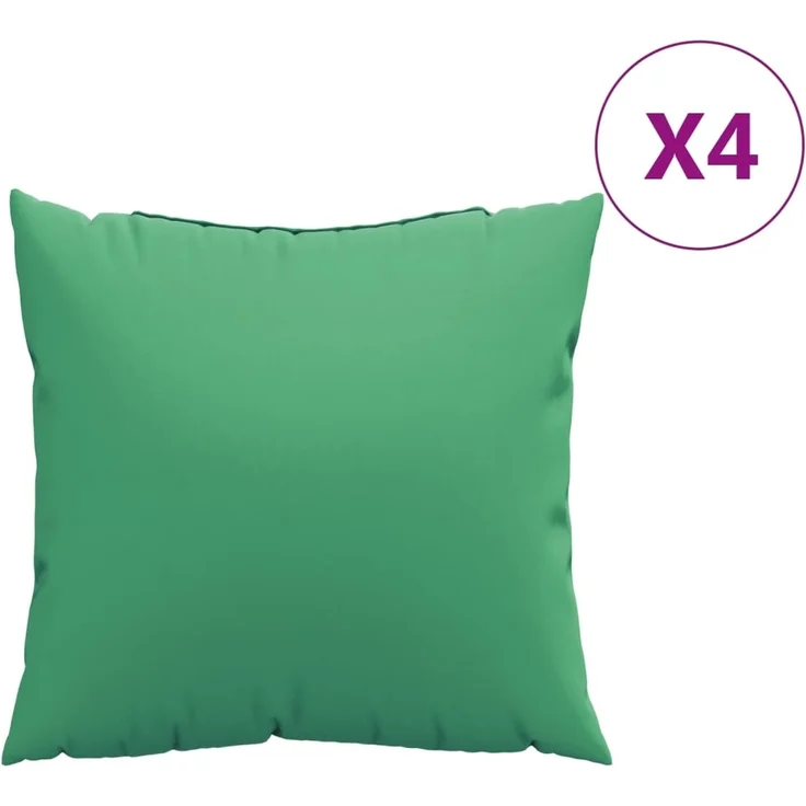 vidaXL Sofakissen 4 Stk. Grün 60x60 cm Stoff – Bild 1