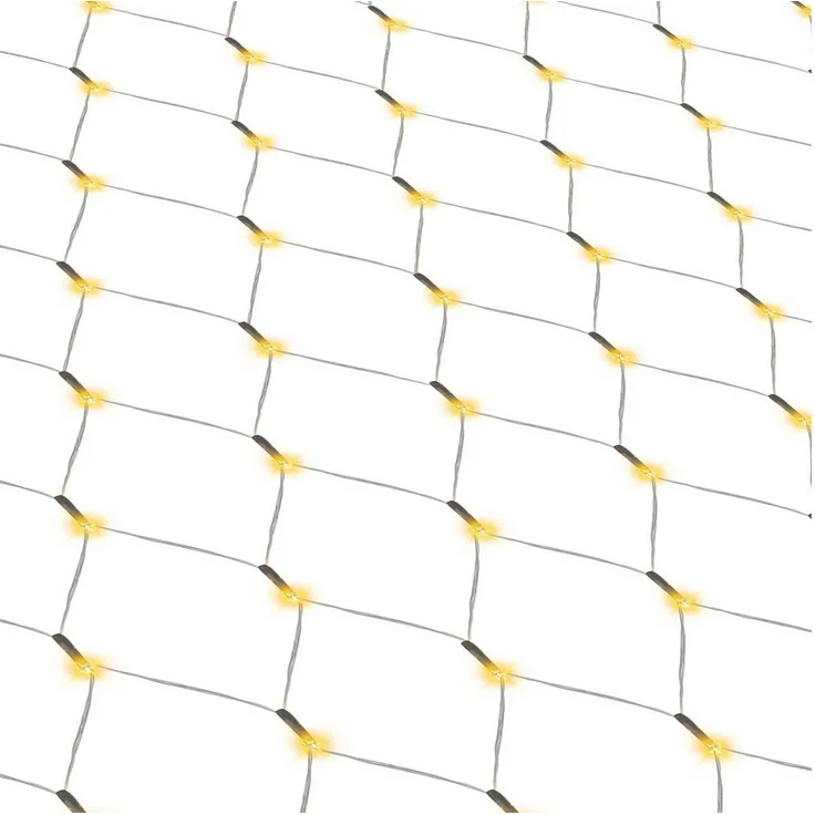 Clanmacy LED-Lichternetz LED Lichternetz Lichterkette Deko Lichtervorhang