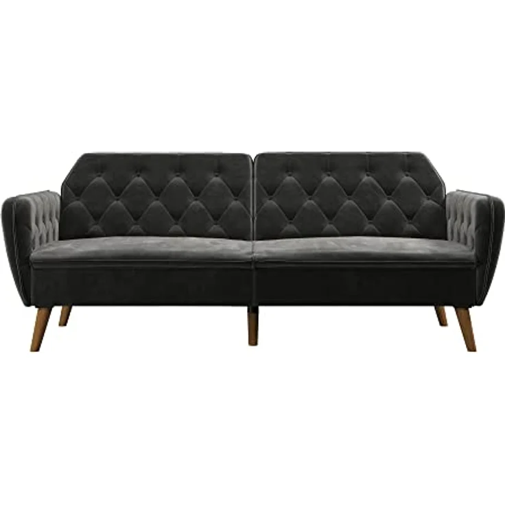 Tallulah Schlafsofa 3-Sitzer aus Samt Grau – Bild 3