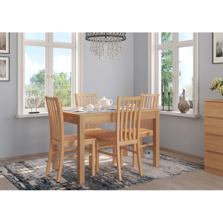 Esszimmerstuhl Holzstuhl Stuhl Buche natur V-90.72-75 Einzelartikel – Bild 2