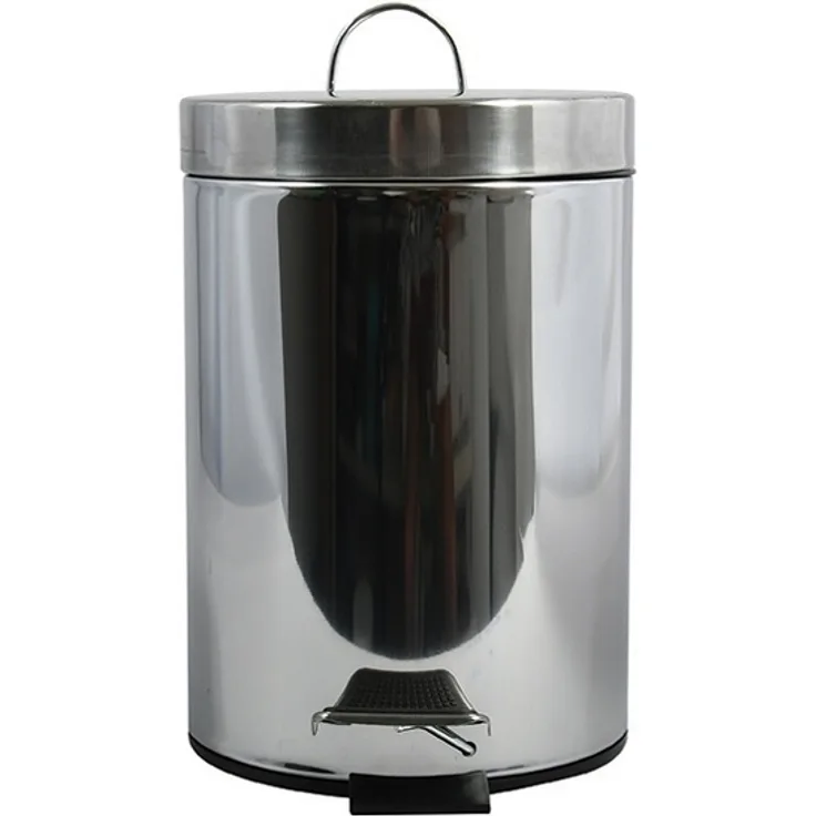MSV Treteimer 5 Liter Edelstahl Matt