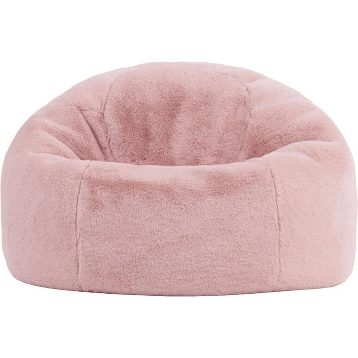 Icon Kingston Kunstfell Sitzsack, Rosen Rosa, Sitzsack Erwachsene mit Füllung, Bean Bag, Flauschig Sessel, Lounge Sessel, Lounge Stuhl, Schlafzimmer, Wohnzimmer, Wohnzimmer Möbel – Bild 3