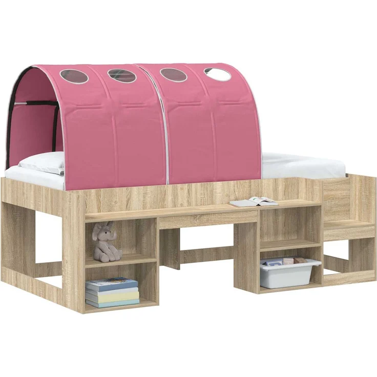 vidaXL Bettunnel 2 pcs Rosa 211 x 67,5 x 2 cm Polyester 893711 – Bild 3