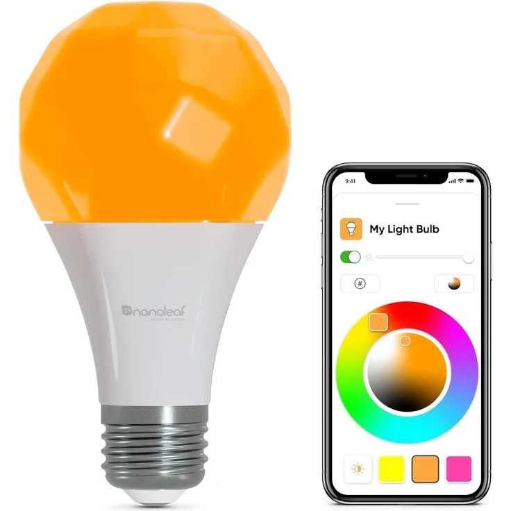 Nanoleaf Essentials Intelligentes Leuchtmittel Weiß Bluetooth LED E27 Multi