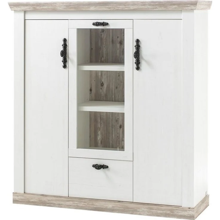 Home affaire Highboard Florenz, im romantischen Landhaus-Look, Breite 140 cm – Bild 4