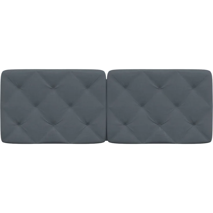 vidaXL Kopfteil-Kissen Dunkelgrau 120 cm Samt – Bild 4