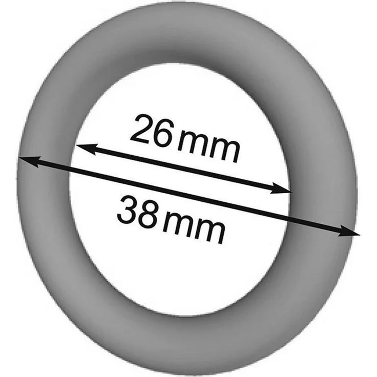 nodeko Gardinenring Vorhangringe mit Faltenlegehaken, für Vorhangstangen und Gardinenstangen Ø 16 mm bis Ø 20 mm, (Packung, 10 Ringe + 10 Faltenlegehaken), Ringe vollrund – Bild 3