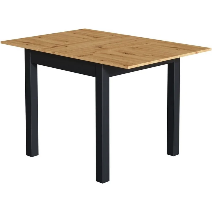Newroom Esstisch rechteckig Wildeiche 120 cm, rechteckig ausziehbar bis 160 cm Wildeiche Küchentisch Speisetisch – Bild 4