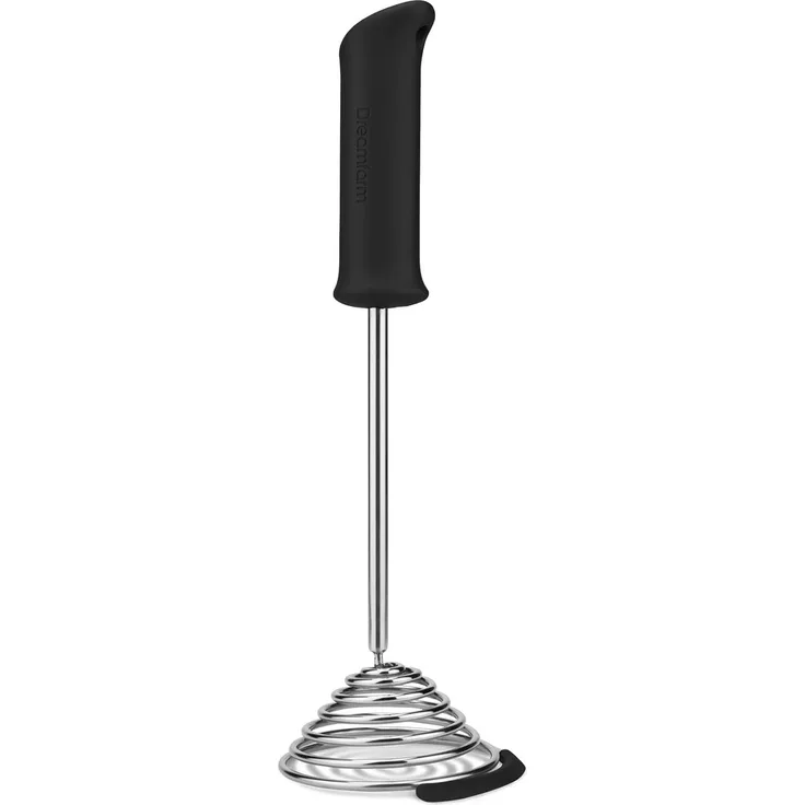 Dreamfarm Smood Kartoffelstampfer, Obst- und Gemüsestampfer, Charcoal schwarz