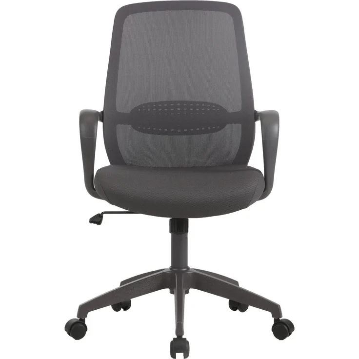 XORA 'CALVIN' Drehstuhl mit Netzrücken, Stoff grau, 58 x 105.5 x 59 cm, höhenverstellbar und bis 140 kg belastbar – Bild 9
