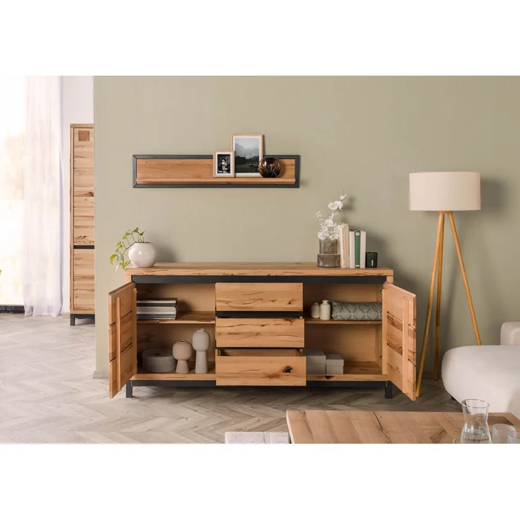 Sideboard Kernbuche 175 x 45 x 85 natur geölt VILLANDERS #109 – Bild 4