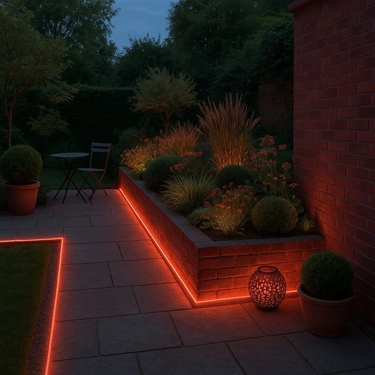 LED Deko Lichterschlauch, 1,5m Zuleitung, Stecker, rot – Bild 2