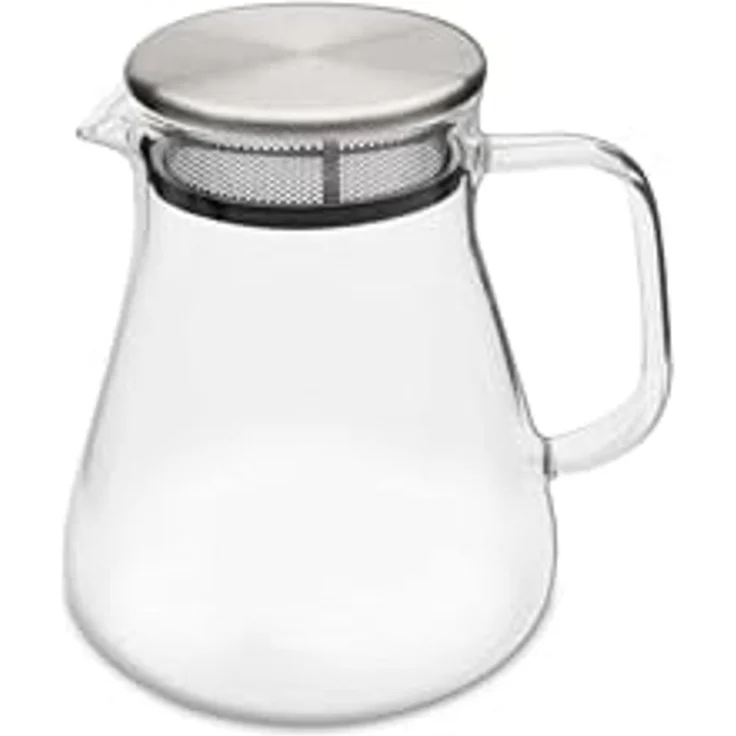 Weis 17036 Teekanne aus Borosilikatglas mit Filter im Deckel 800 ml – Bild 1