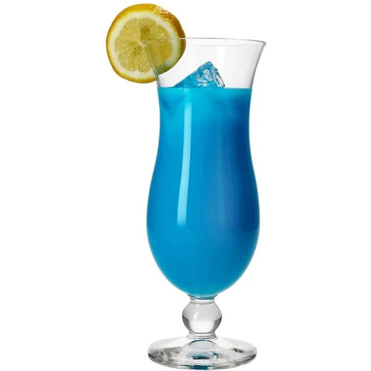 MamboCat Cocktailglas 4x Blue Hawaii Cocktail-Gläser 350ml Longdrink-Glas Hurricane-Kelch, Glas – Bild 3