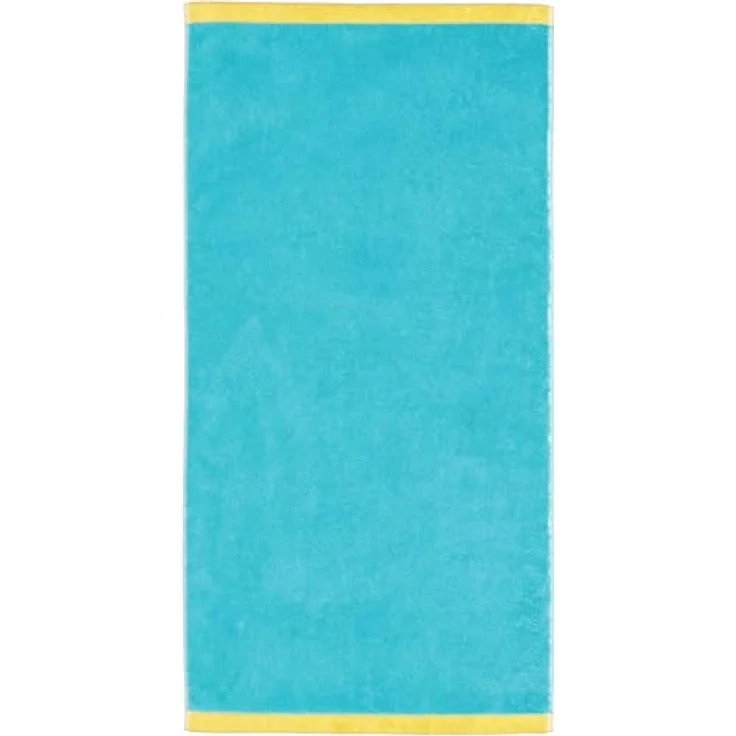 Cawö Handtücher Lifestyle Splash Doubleface|Waschhandschuh 16x22 cm| türkis-apricot – Bild 3